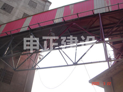 桥架反面钢结构阴极保护喷涂